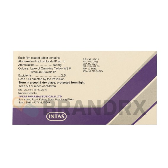 Axepta 60 mg Intas Pharmaceuticals
