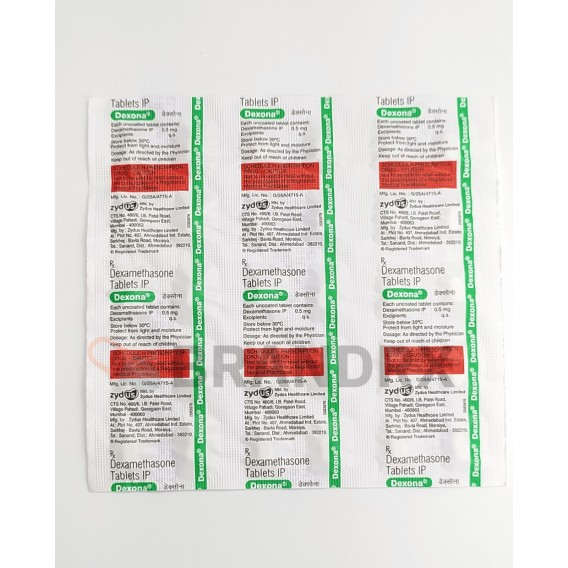 Dexona 0.5 mg Zydus Healthcare Ltd.
